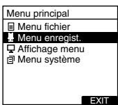 OLYMPUS DS-3400 - Apprentissage de l'utilisation des menus - 3