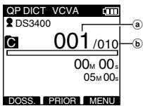 OLYMPUS DS-3400 - Modification d'un fichier - 1