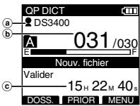 OLYMPUS DS-3400 - Nouvel enregistrement - 1