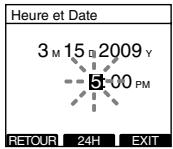 OLYMPUS DS-3400 - Réglage de l'heure et de la date (Heure et Date) - 2