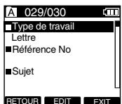 OLYMPUS DS-3400 - Modification du type de travail - 3