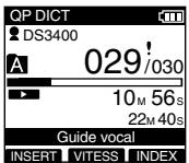 OLYMPUS DS-3400 - Situer un commentaire oral - 1