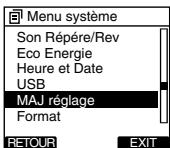 OLYMPUS DS-3400 - Initialisation des réglages de menu de l'enregistreur (MAJ réglage) - 1