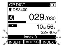 OLYMPUS DS-3400 - Réglage d'une marque index - 1