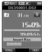 OLYMPUS DS-3500 - Insert recording - 2