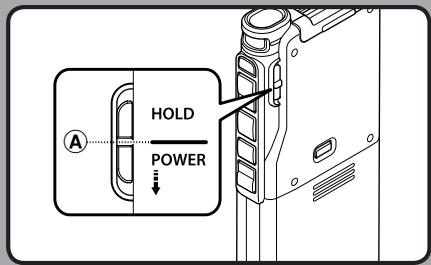OLYMPUS DS-3500 - Exit HOLD mode - 1