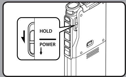 OLYMPUS DS-3500 - Turning on the power - 1