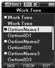 OLYMPUS DS-3500 - [Select from Work Type List]: - 1