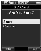 OLYMPUS DS-3500 - Formatting the card [Format] - 5