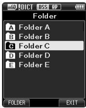 OLYMPUS DS-3500 - Changing folders - 1