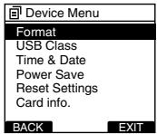 OLYMPUS DS-5000 - Formatting the Card (Format) - 2