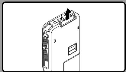OLYMPUS DS-5000 - Ejecting a SD card - 1
