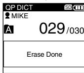 OLYMPUS DS-5000 - Erasing a File - 6