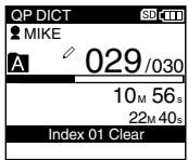 OLYMPUS DS-5000 - Clearing an Index Mark - 1
