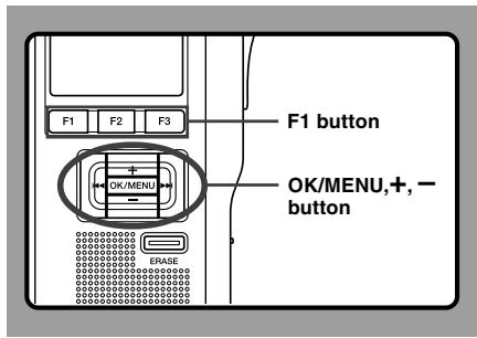 OLYMPUS DS-5000 - Press the F1(BACK) or I◀◀ button to return to the [Main Menu] screen, and then press F3(EXIT) or the I◀◀ button to complete the setting. - 1