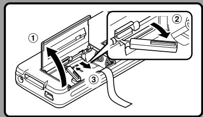 OLYMPUS DS-5000 - Ejecting a microSD card - 1
