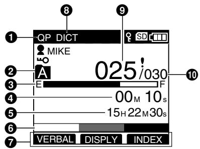 OLYMPUS DS-5000 - Display Status Indicators - 1