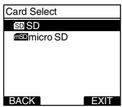 OLYMPUS DS-5000 - Setting Recording Destination (Card Select) - 3