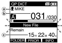 OLYMPUS DS-5000 - Move the slide switch to the STOP position to stop recording. - 1