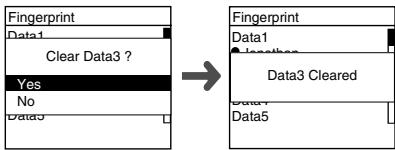 OLYMPUS DS-5000 - Erasing Fingerprint Data - 1