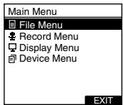 OLYMPUS DS-5000 - Press the OK/MENU button. - 1