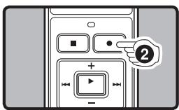 Diagram showing a hand pointing to a control panel with labeled buttons and directional arrows, marked with number 2.