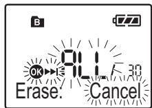 OK 30 Erase: Cancel