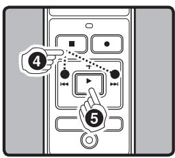 OLYMPUS VN-6800PC - Press the PLAY/OK (▶) button. - 1