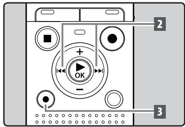 OLYMPUS VN-711PC - Clearing an index mark or a temp mark - 1