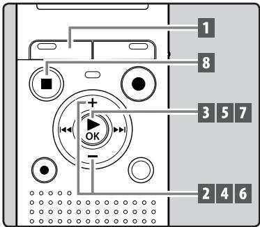 OLYMPUS VN-713PC - Menu setting method - 1