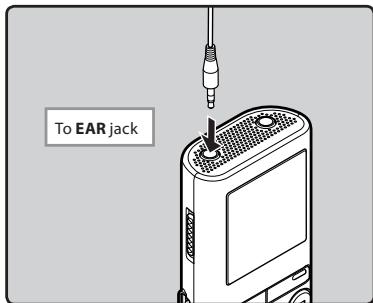 OLYMPUS VN-713PC - Playback through earphones - 1