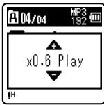 OLYMPUS VN-713PC - Changing the playback speed - 2