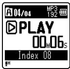 OLYMPUS VN-713PC - Clearing an index mark or a temp mark - 2