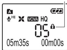 OLYMPUS VN-7800PC - ◆ Locking Files [Lock] - 1