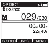 OLYMPUS DS-2500,  DS 2500 - Select the file containing the information to display. - 1