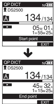 OLYMPUS DS-2500,  DS 2500 - Press the ERASE button at the point to end erasing. - 1
