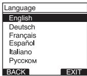 OLYMPUS DS-2500,  DS 2500 - Press the + or - button to set the language. - 1