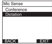 OLYMPUS DS-2500,  DS 2500 - Press the + or - button to select [Conference] or [Dictation]. - 1