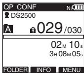 OLYMPUS DS-2500,  DS 2500 - Press the F3 (EXIT) or 1 button to close the menu screen. - 5