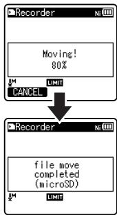 OLYMPUS LS-3,  LS-100,  LS-12,  LS-14,  LS-20,  LS-20M,  LS-3,  LS-5 - Press the F2 (GO) button. - 1