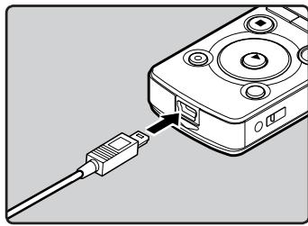 OLYMPUS LS-3,  LS-100,  LS-12,  LS-14,  LS-20,  LS-20M,  LS-3,  LS-5 - Charging by connecting to a computer via USB - 3