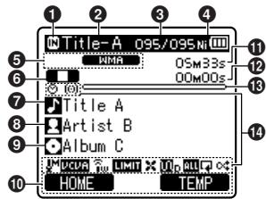 OLYMPUS LS-3,  LS-100,  LS-12,  LS-14,  LS-20,  LS-20M,  LS-3,  LS-5 - File display - 1