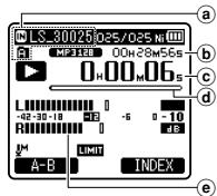 OLYMPUS LS-3,  LS-100,  LS-12,  LS-14,  LS-20,  LS-20M,  LS-3,  LS-5 - Playback - 2