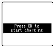OLYMPUS LS-3,  LS-100,  LS-12,  LS-14,  LS-20,  LS-20M,  LS-3,  LS-5 - Press the OK button to start charging. - 1