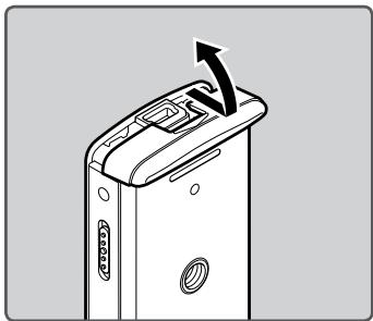 OLYMPUS LS-3,  LS-100,  LS-12,  LS-14,  LS-20,  LS-20M,  LS-3,  LS-5 - Inserting batteries - 3