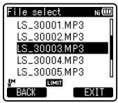 OLYMPUS LS-3,  LS-100,  LS-12,  LS-14,  LS-20,  LS-20M,  LS-3,  LS-5 - Rearranging files [Replace] - 2