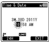 OLYMPUS LS-3,  LS-100,  LS-12,  LS-14,  LS-20,  LS-20M,  LS-3,  LS-5 - Press the OK button. - 1
