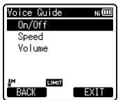 OLYMPUS LS-3,  LS-100,  LS-12,  LS-14,  LS-20,  LS-20M,  LS-3,  LS-5 - Press the + or - button to select the item to set. - 1