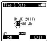 OLYMPUS LS-3,  LS-100,  LS-12,  LS-14,  LS-20,  LS-20M,  LS-3,  LS-5 - Press the  or I  button to select the item to set. - 1