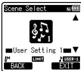 OLYMPUS LS-3,  LS-100,  LS-12,  LS-14,  LS-20,  LS-20M,  LS-3,  LS-5 - Changing the playback scene [Play Scene] - 3